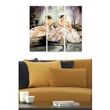 Wallity MDF1176959 multicolor decorative mdf painting (3 pieces) Cene