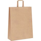  Papirnate vrećice 50 kom s ručkama smeđe 32x12x42 cm | shoptok.hr