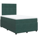 Maison Chic Box spring postelja - Vzmetna postelja z vzmetnico temno zelena 120x200 cm žamet SL4485, (21906676) Cene