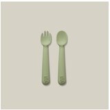 Interbaby silikonski set pribora za jelo Olive Green | shoptok.hr
