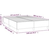  Okvir za krevet s oprugom bijela 140x200 cm od umjetne kože | shoptok.hr