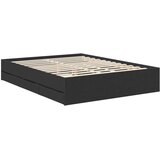  Krevetna konstrukcija Crna 150 x 200 cm Inženjersko Drvo | shoptok.hr