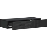 Stolna Stenska stranska miza Črna 87,5 x 34,5 x 17 cm Inženirski les, (5000232381) | Shoptok.si