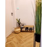 Kondela Stojalo za čevlje, naravna, črna, KONTRE | Shoptok.si