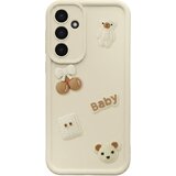 AVIZAR Ovitek za Galaxy S25 FE s 3D Kawaii Medvedki in Dvignjenim Robom, Bež, (5000274729) | Shoptok.si