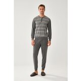 Dagi Pajama Set - Gray - Striped | Shoptok.si