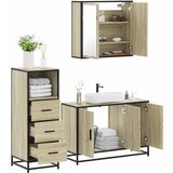 vidaXL 3-dijelni set kupaonskog namještaja boja hrasta sonome drveni | shoptok.hr