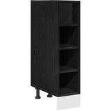 vidaXL Osnovna kuhinjska omara Riga Črni hrast 20 x 44,5 x 81,5 cm | Shoptok.si