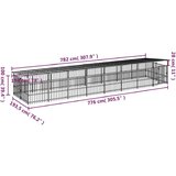 Vanjski kavez za pse s krovom čelični 15 02 m² | shoptok.hr