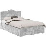  Konstrukcija postelje z vzglavjem Betonsko siva 120 x 200 cm, (5000102355) | Shoptok.si