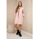Kesi Dress with tie dark powder pink | shoptok.hr