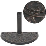 vidaXL Podstavek za senčnik polokrogel bronast 9 kg | Shoptok.si