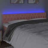  LED uzglavlje ružičasto 180x7x78/88 cm baršunasto | shoptok.hr