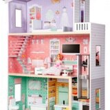 ECO TOYS Ecotoys Drvena kućica za lutke sa liftom - candy residence ( 4128 )