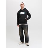 Jack & Jones Sweater majica 'JJHAYATO' zelena / crna / bijela | shoptok.hr