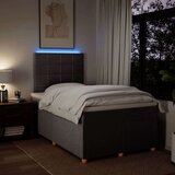 vidaXL Box spring postelja z vzmetnico taupe 120x190 cm blago, (21309049) | Shoptok.si