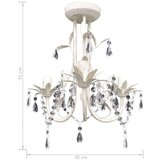  Kristalni viseći stropni lusteri 4 kom elegantni bijeli | shoptok.hr