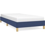 Maison Chic Posteljni okvir - Enojna postelja - Postelja za odrasle brez vzmetnice Modra 80x200 cm Tkanina-J7386, (21761586) | Shoptok.si