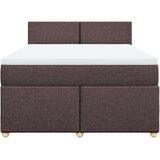 vidaXL Krevet s oprugama i madracem tamnosmeđi 140x200 cm tkanina | shoptok.hr