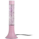 Leitmotiv Rožnata namizna svetilka s steklenim senčilom (višina 37,5 cm) Astro Glittler – Cene