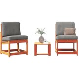 Maison Chic Seti vrtnega pohištva - Vrtna garnitura - Vrtni pohištvo set 3-delna voščeno rjava trdna borovina, (21809264) | Shoptok.si