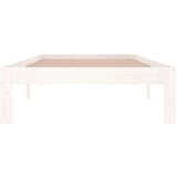  Posteljni okvir bel iz trdnega lesa 90x190 cm 3FT, (20904507) | Shoptok.si