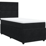 Maison Chic Box spring postelja - Vzmetna postelja z vzmetnico črna 80x200 cm žamet SL4253, (21888670) | Shoptok.si