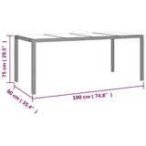 vidaXL 7-dijelni vrtni bistro set od poliratana s jastucima bež | shoptok.hr