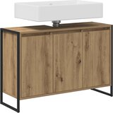  Kupaonski ormar s vratima Umjetnička hrastovina 90 x 30 x 60 cm | shoptok.hr