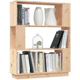 vidaXL knjižna omara/pregrada 80x25x101 cm trdna borovina | Shoptok.si