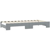  Dnevni krevet na razvlačenje svjetlosivi 90 x 200 cm od tkanine | shoptok.hr