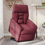  Naslonjač na podizanje od tkanine crvena boja vina | shoptok.hr