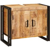 vidaXL Ormarić za umivaonik 71 x 33 x 58 cm Čvrsto drvo manga, željezo | shoptok.hr