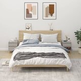  Noćni ormarići 2 kom siva boja betona 40x35x50 cm | shoptok.hr