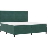  s opruga kutije Tamnozelena 200 x 200 cm Baršun | shoptok.hr