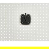RAU Držalo za ploski zaslon, za montažo na perforirano ploščo, ŠxGxV 130 x 25 x 130 mm | Shoptok.si