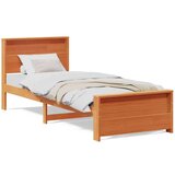 Konstrukcija postelje Voščeno rjava 100 x 200 cm Trdna borovina, (5000069072) | Shoptok.si
