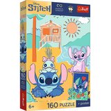 Trefl Disney Stitch na plaži 160-delni UFT puzzle s plakatom - Cene
