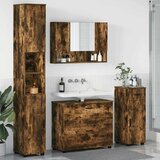 vidaXL Set namještaja za kupaonicu s ladicama 4 pcs Dimljeni hrast | shoptok.hr