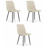 Brandless Stol TURIN - bež žamet x 3, (22044524) Cene