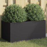 Maison Chic Cvetlično korito - Cvetlični Lonec črno 62x30x29 cm jeklo, (21790599) | Shoptok.si