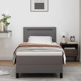  Krevet s opruga kutije s madracem Siva 90 x 190 cm Umjetna koža | shoptok.hr
