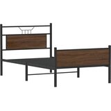  Okvir kreveta bez madraca smeđa boja hrasta 100 x 200 cm drveni | shoptok.hr