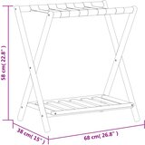  Stalak za prtljagu crni 68 x 38 x 58 cm od bambusa | shoptok.hr