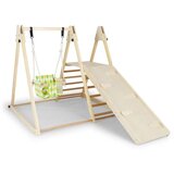  Plezalni okvir 4 v 1 z otroško gugalnico, Montessori plezalni komplet | Shoptok.si