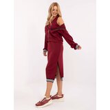 RUE PARIS Set-IT-KMPL-9719.64-burgundy | Shoptok.si
