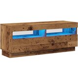 TV ormarić LED boja drva 100x35x40 cm konstruirano drvo | shoptok.hr