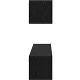  Set TV komoda 4 kom. Crni hrast Konstruirano drvo Crna 60 x 30 x 30 cm | shoptok.hr