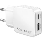 Univerzalni Polnilnik z USB-C Power Delivery in USB-A QC 3.0, Bela, (5000275854)
