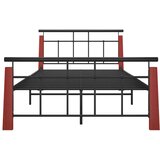 Kovina okvir za krevet od metala i masivne hrastovine 120 x 200 cm | shoptok.hr